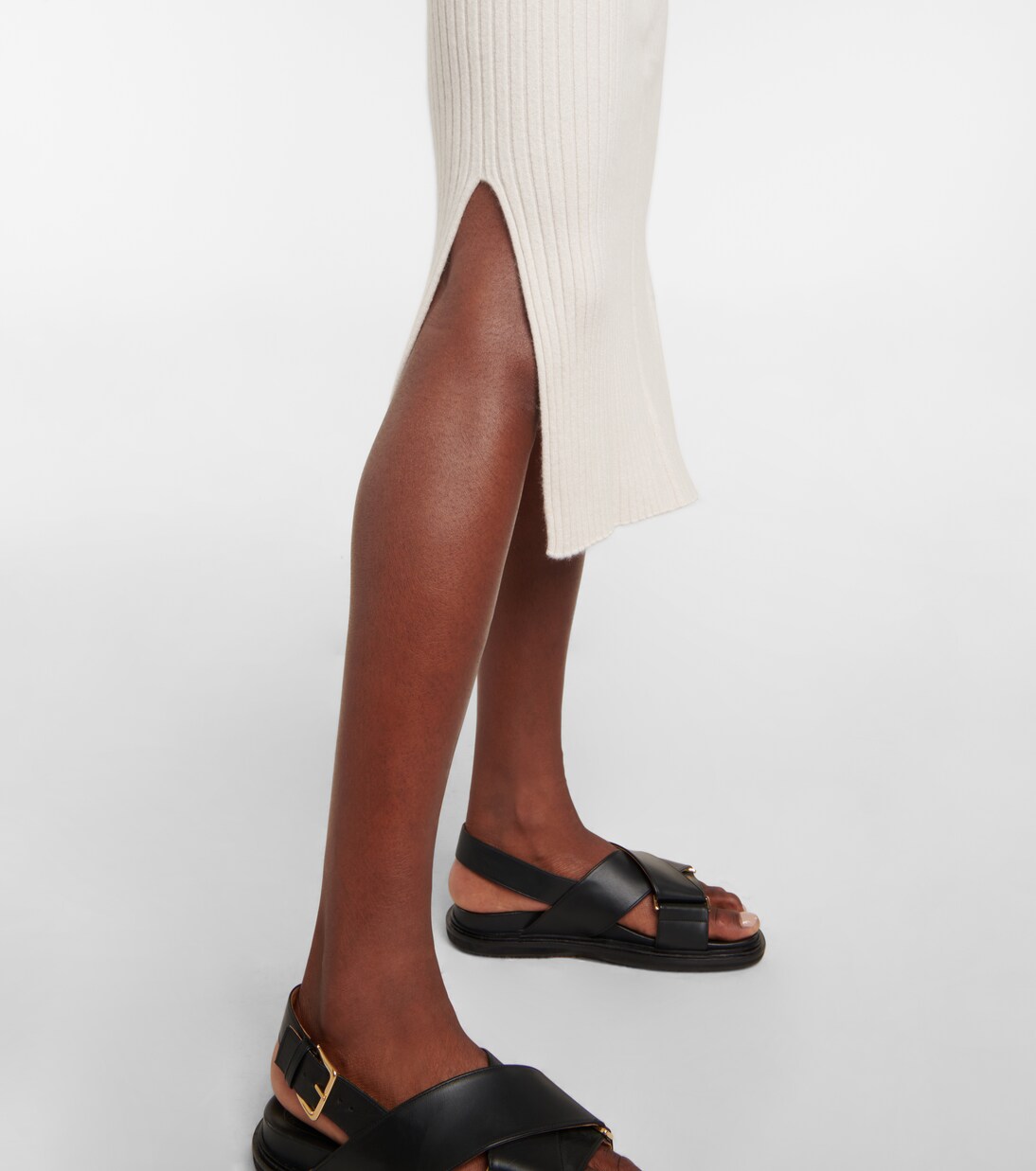 Ribbed-knit cashmere skirt | Jardin des Orangers