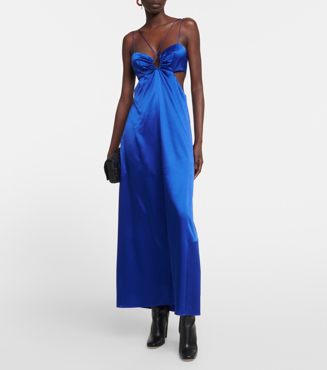 Maxikleid aus einem Seidengemisch | Frame