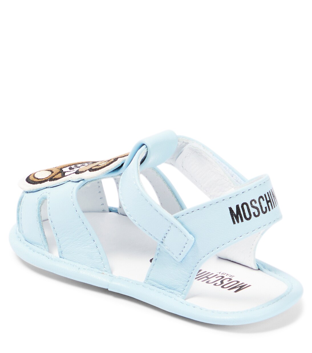 Baby Logo leather sandals | Moschino Kids