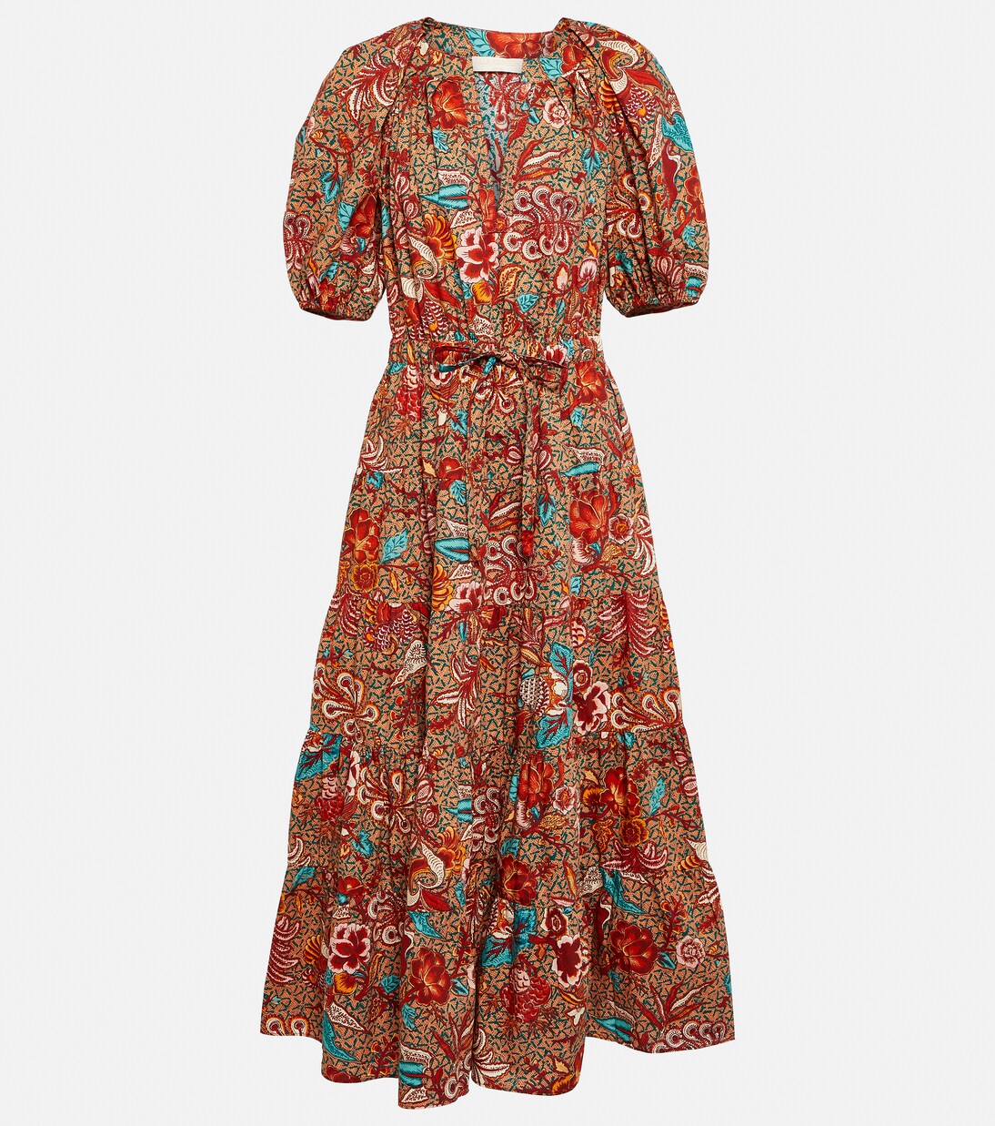 Robe midi Olina imprimée en coton | Ulla Johnson