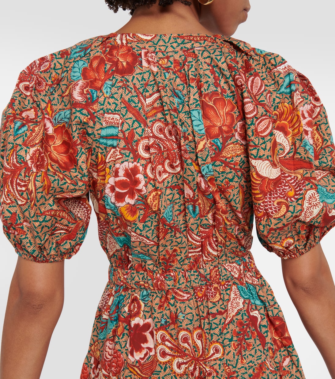 Robe midi Olina imprimée en coton | Ulla Johnson