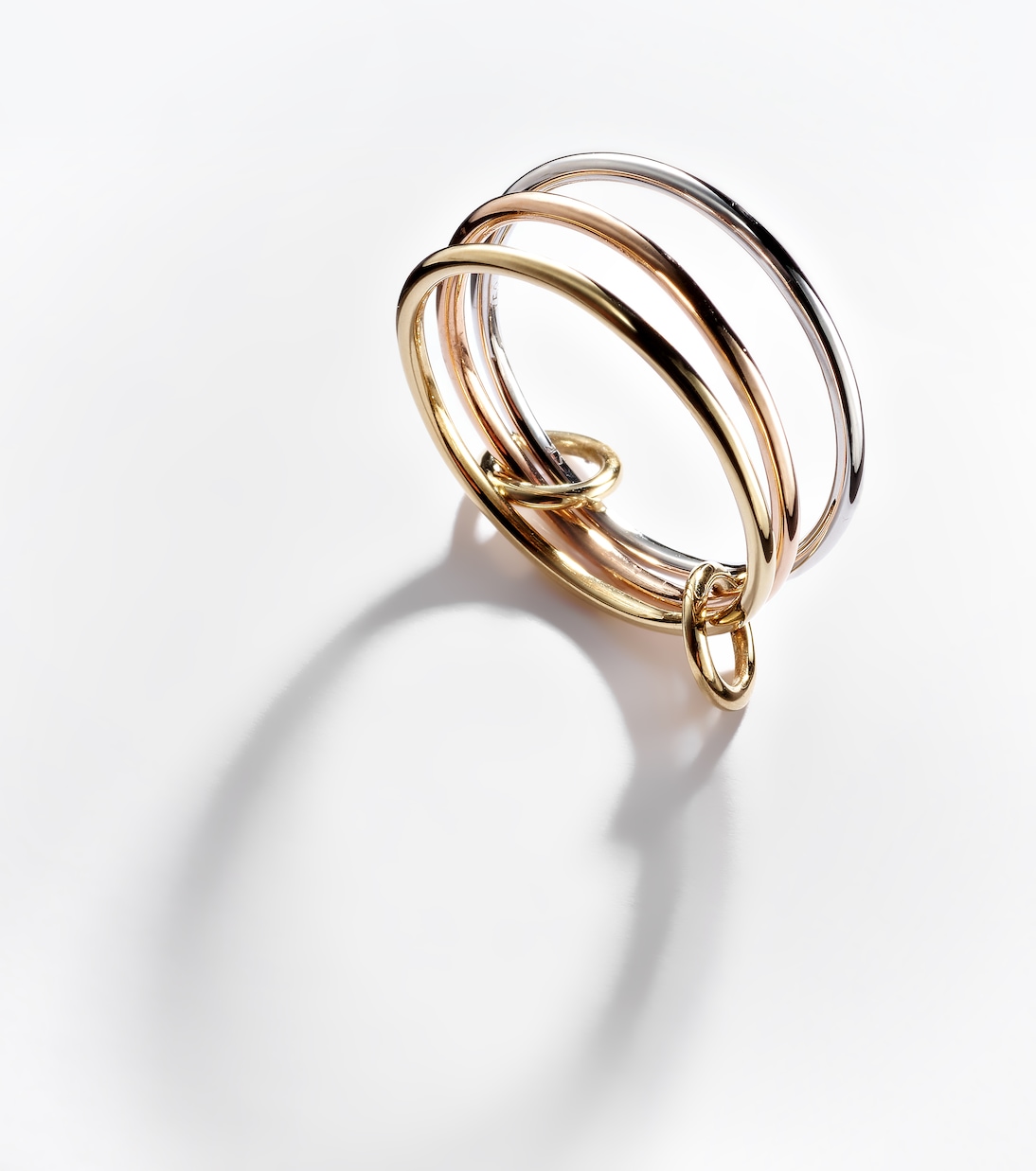 Ring Cyllene MX aus 18kt Rosé-, Gelb- und Weißgold | Spinelli Kilcollin