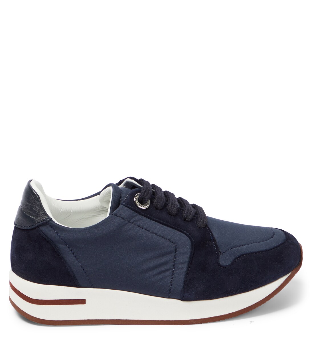 My Wind suede-trimmed sneakers | Loro Piana Kids
