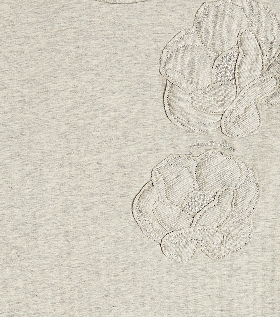 Frill-trimmed sweatshirt dress | Monnalisa