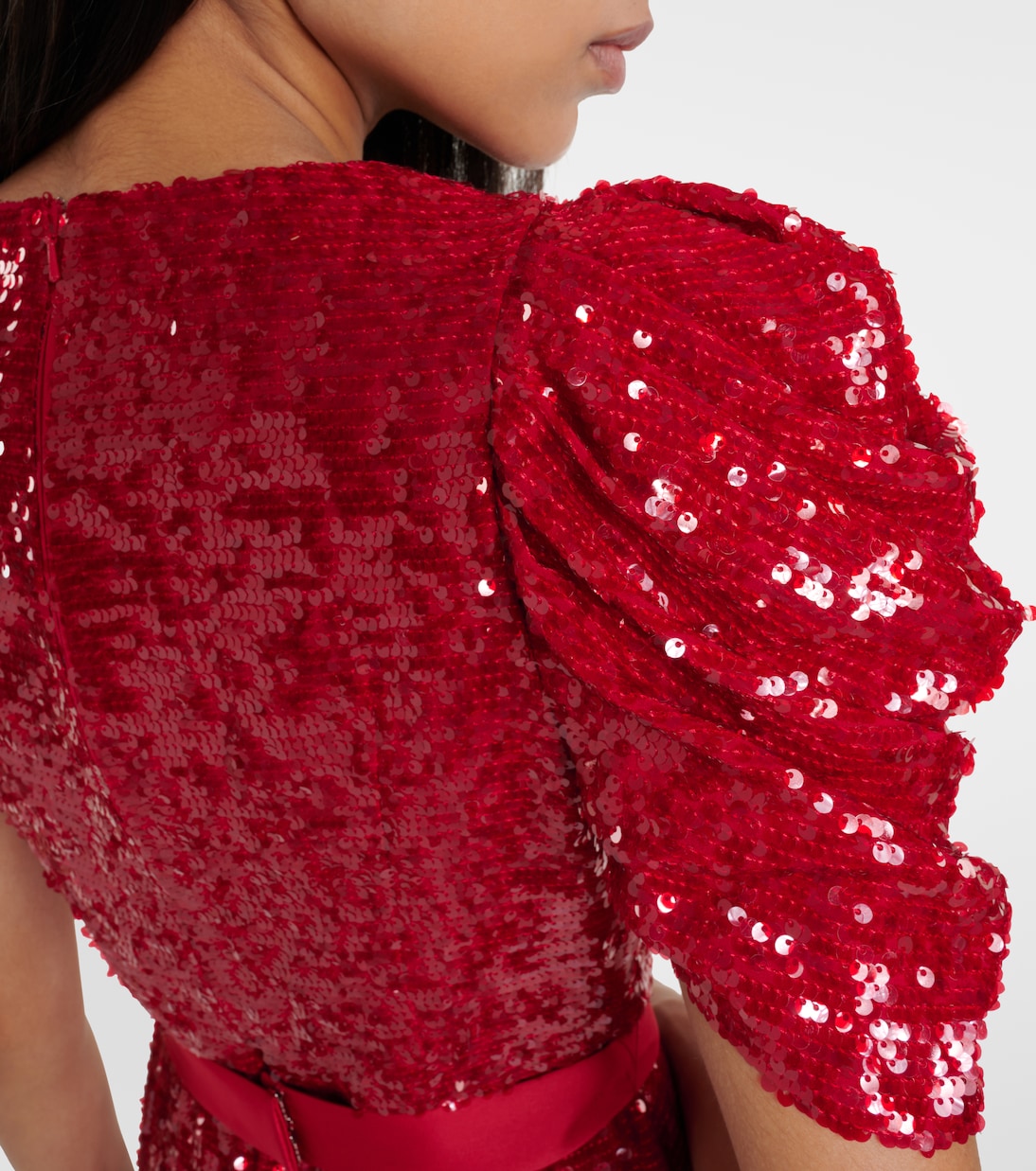 Asymmetric sequined midi dress | Erdem