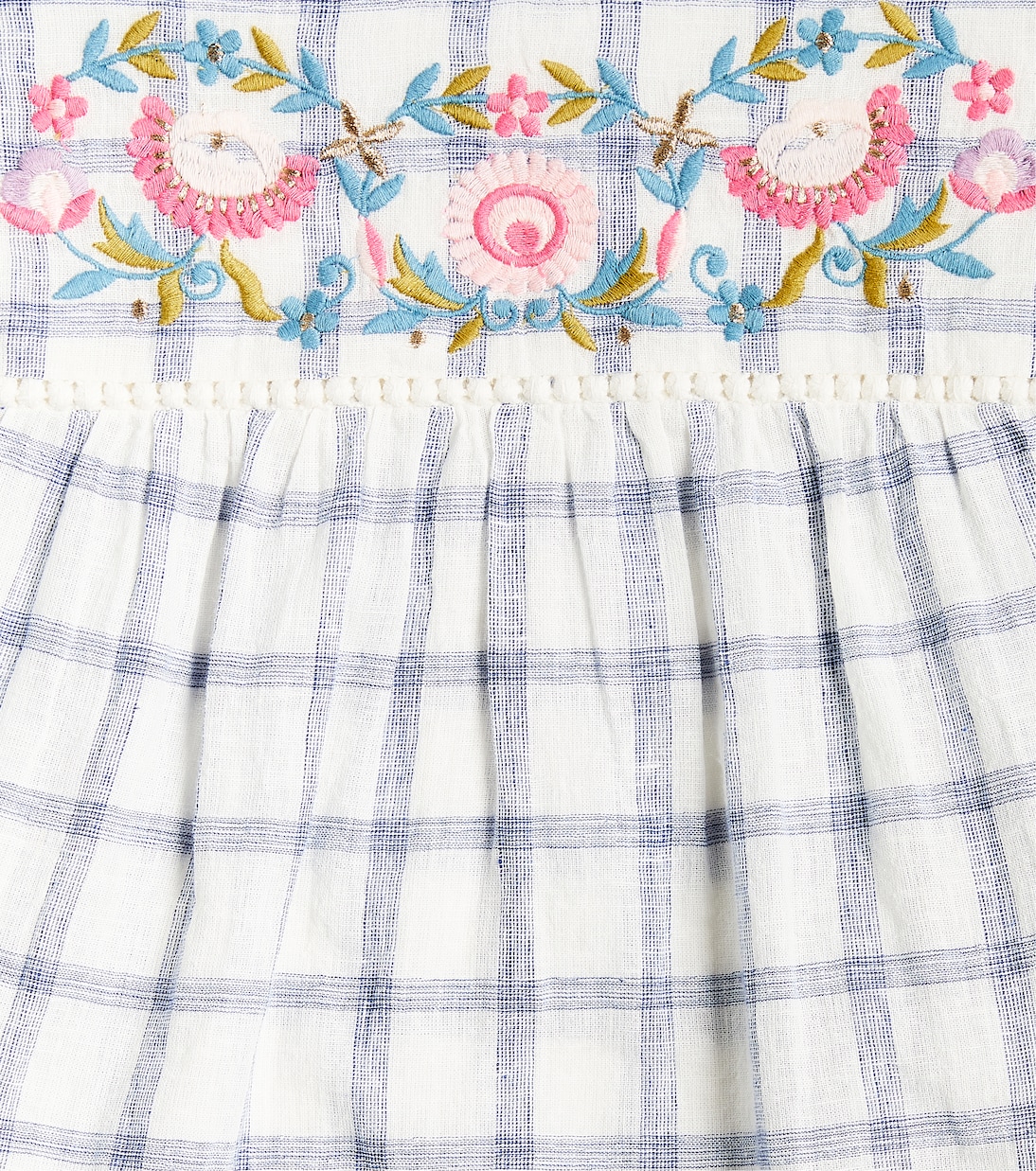 Mala checked cotton and linen shirt | Louise Misha