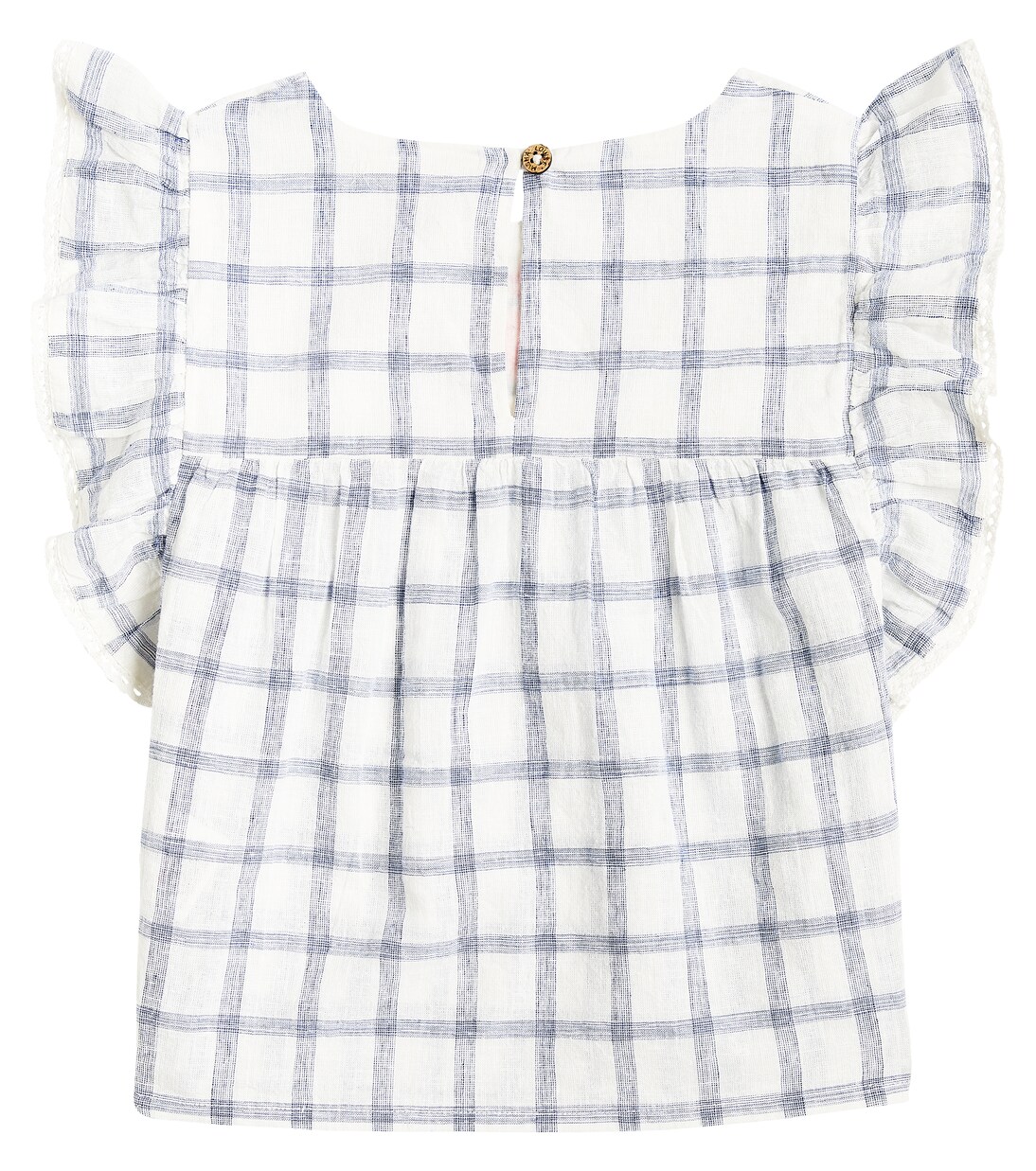 Mala checked cotton and linen shirt | Louise Misha