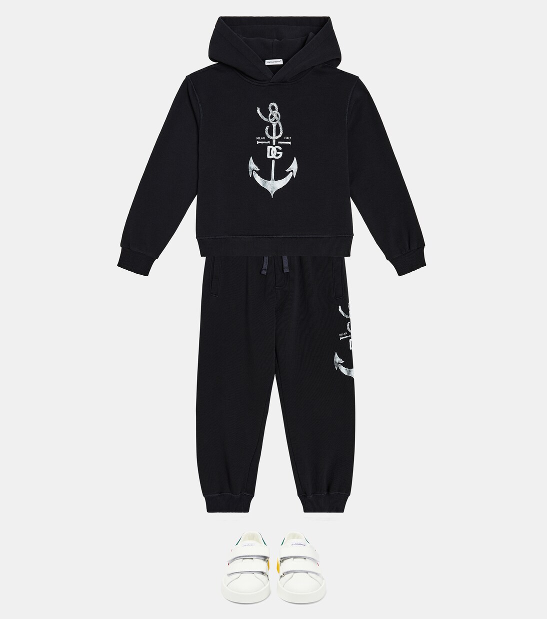 Printed cotton jersey sweatpants  | Dolce&Gabbana Kids