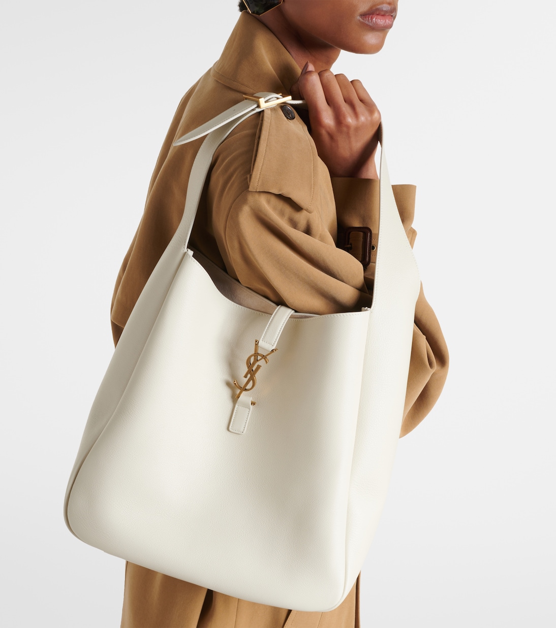 Schultertasche Le 5 à 7 Supple Large aus Leder | Saint Laurent