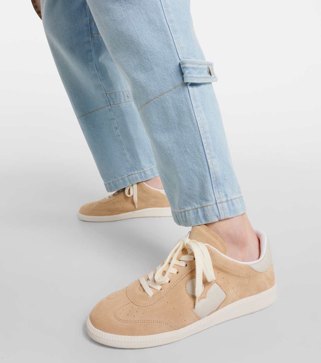 Sneakers Bryce aus Veloursleder mit Leder | Isabel Marant