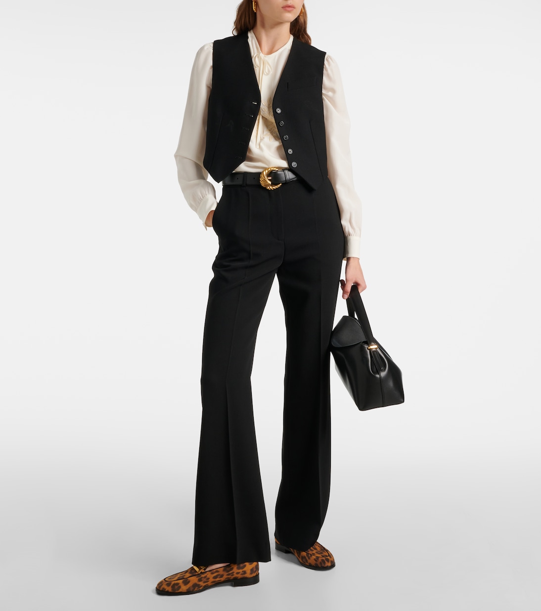 Bedruckte Loafers Brandi aus Leder | Aquazzura