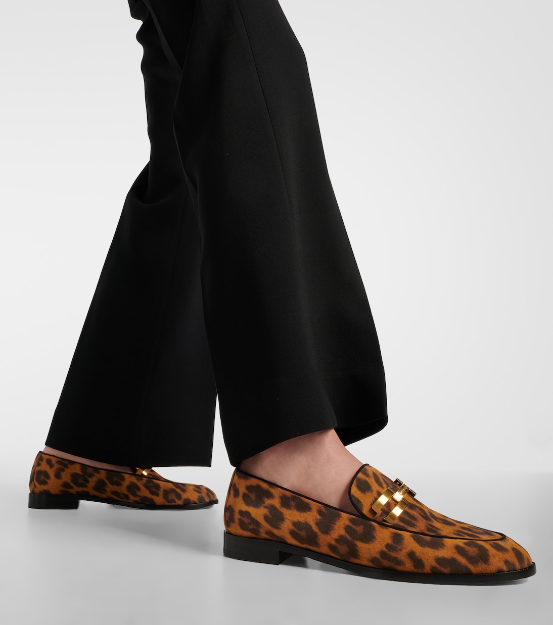 Bedruckte Loafers Brandi aus Leder | Aquazzura