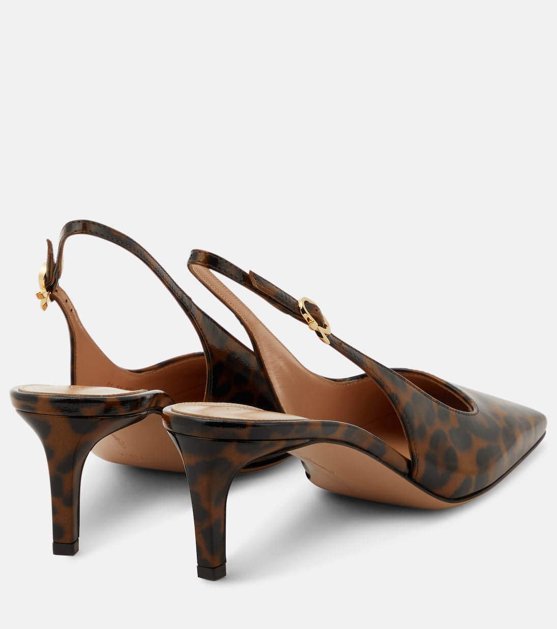 55 patent leather slingback pumps | Gianvito Rossi