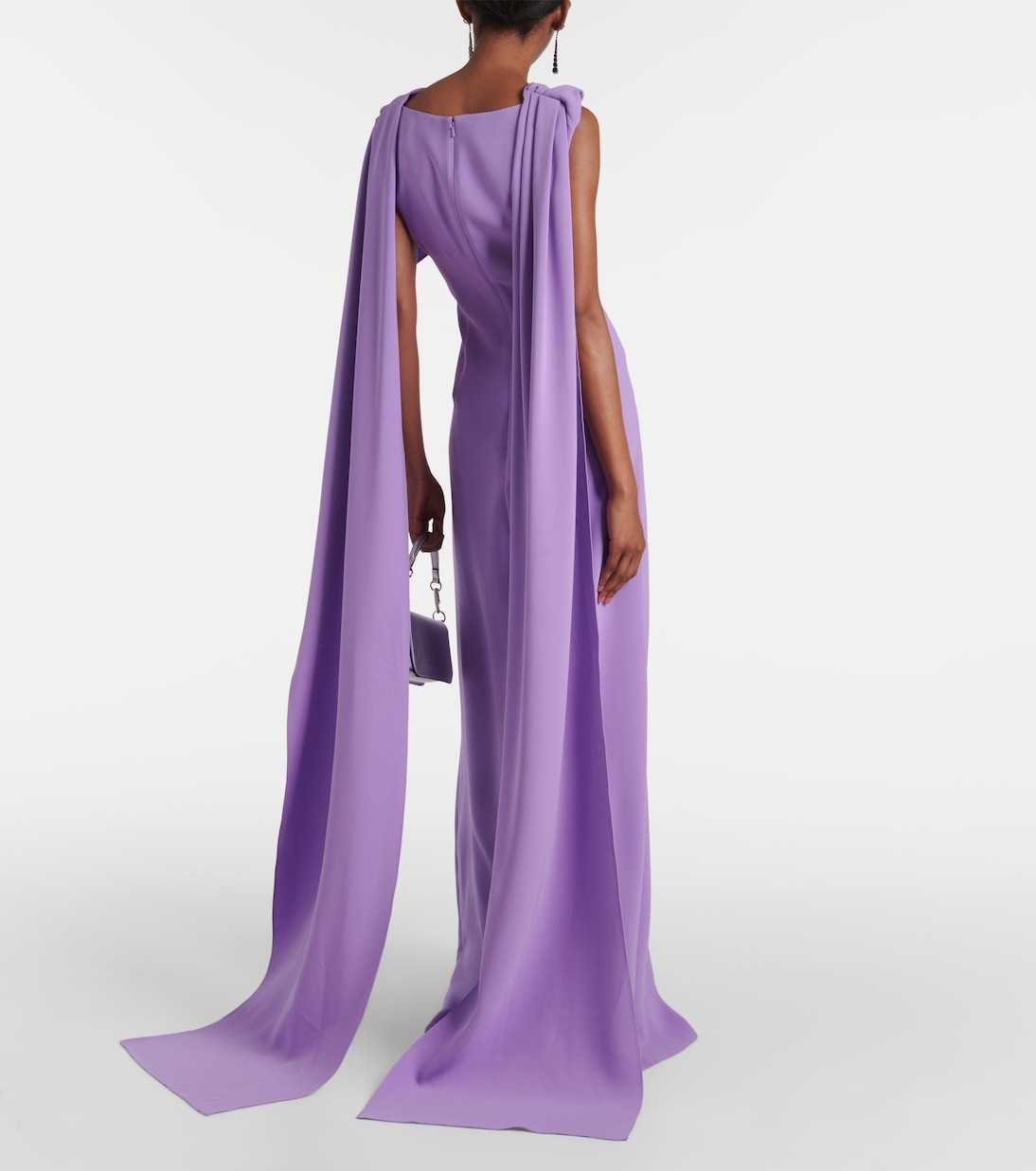 Robe longue en soie mélangée | Oscar de la Renta