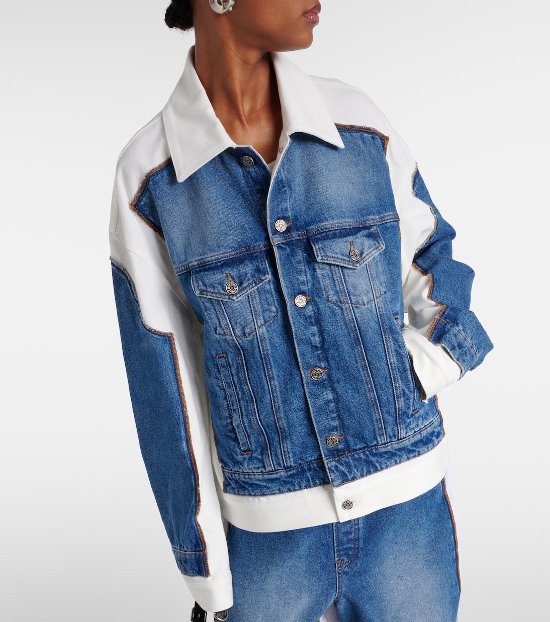 Paneled denim jacket | Jean Paul Gaultier