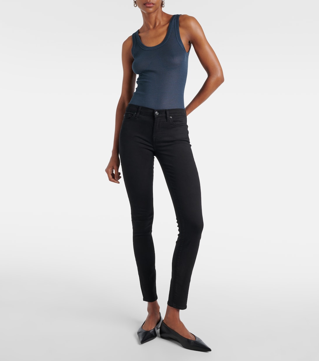 The Skinny B(air) mid-rise jeans | 7 For All Mankind
