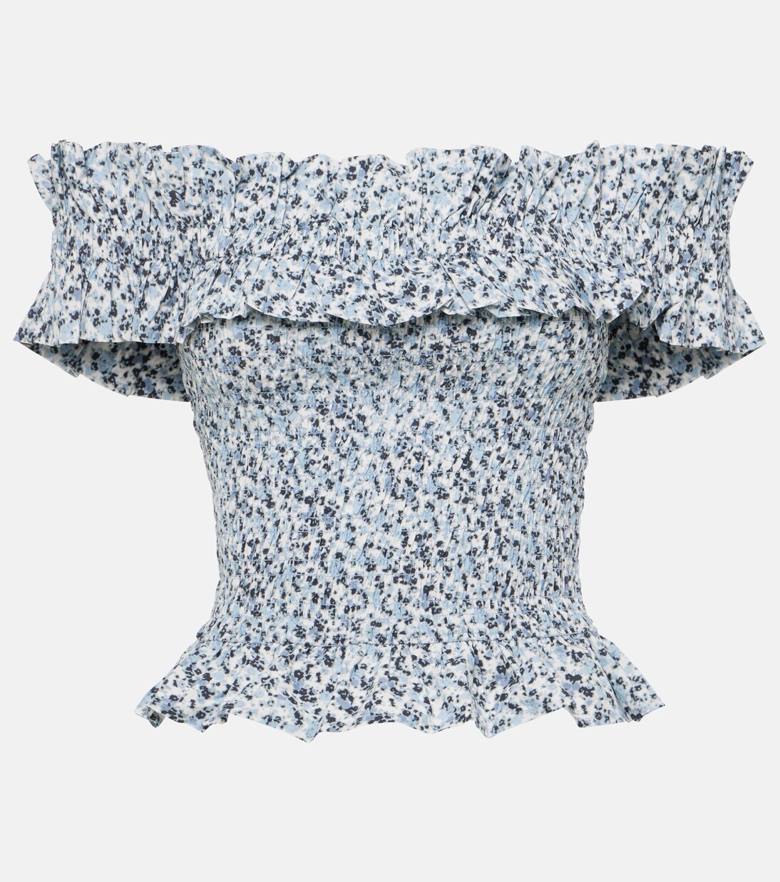 Bedrucktes Top aus Baumwolle | Ganni