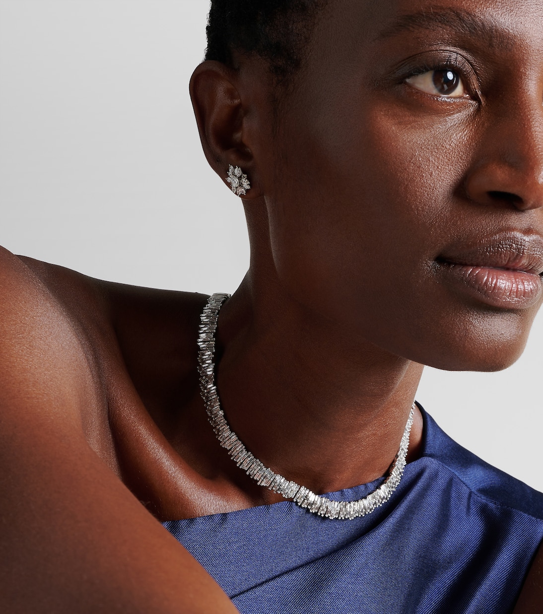 Collier Classic en or blanc 18 ct et diamants | Suzanne Kalan