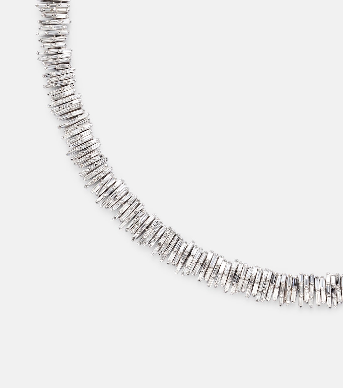 Collier Classic en or blanc 18 ct et diamants | Suzanne Kalan