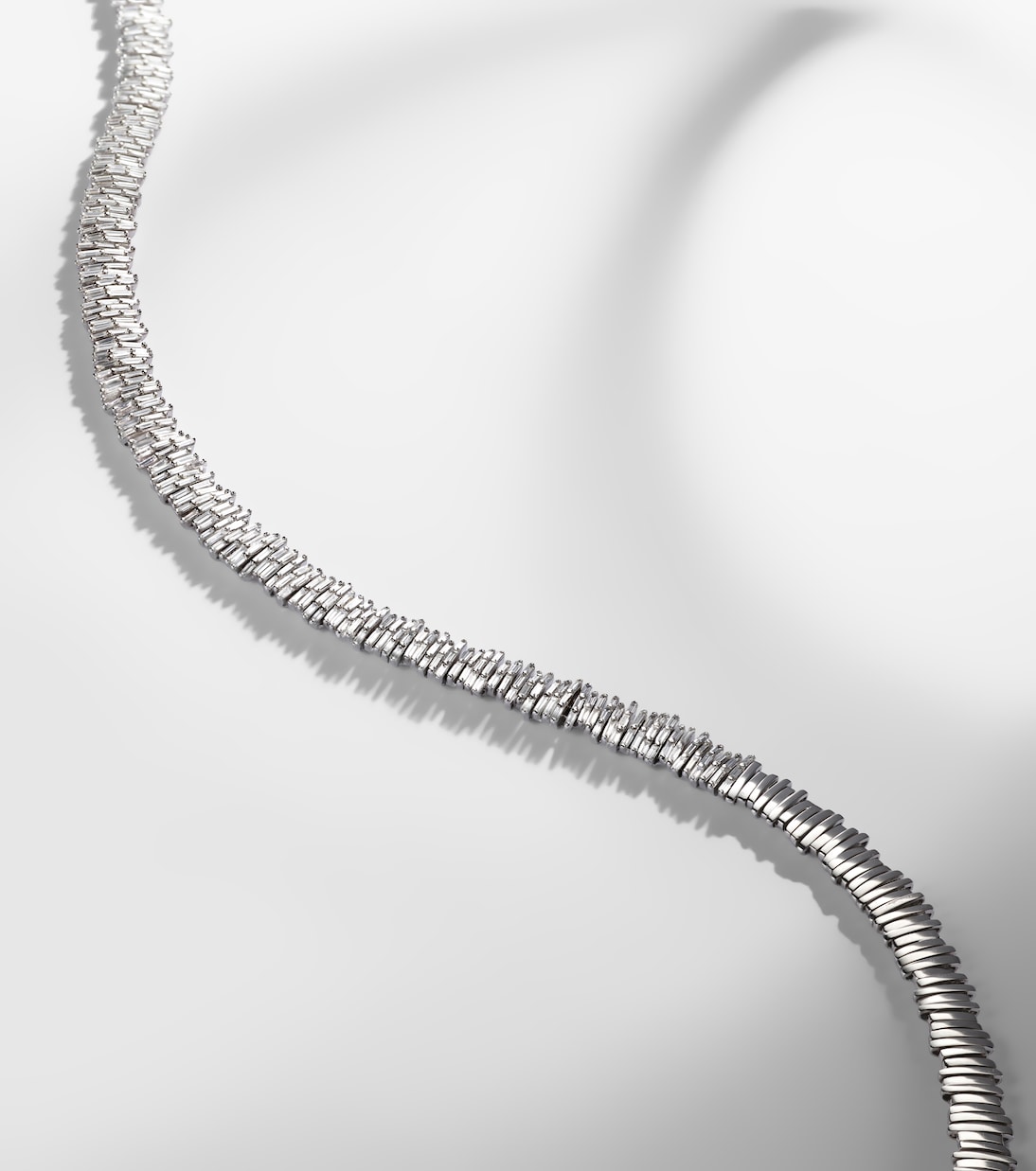 Collier Classic en or blanc 18 ct et diamants | Suzanne Kalan