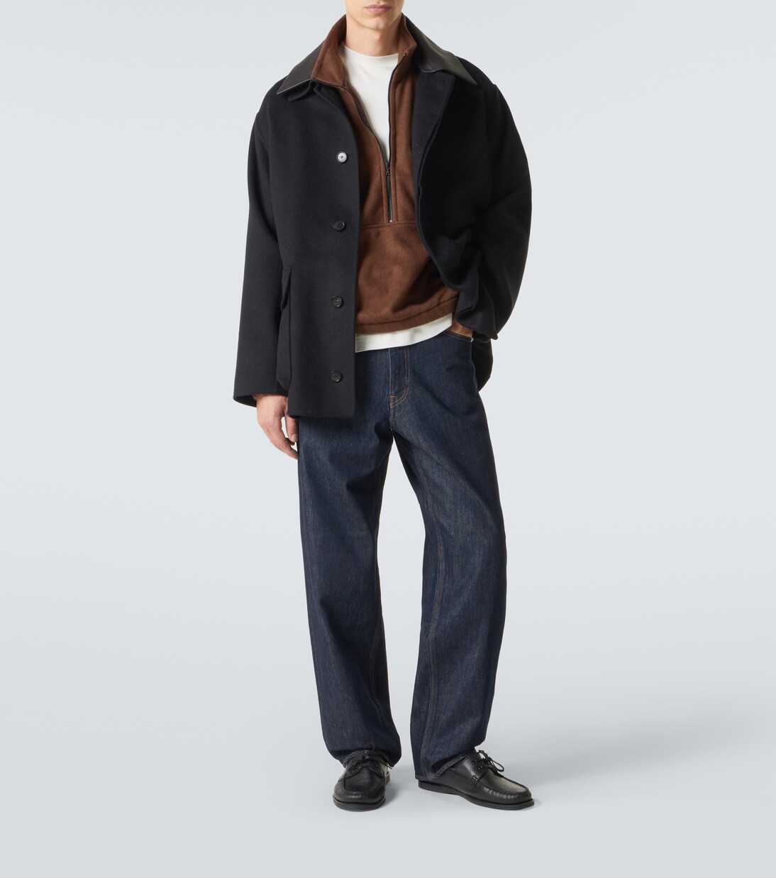 Hard Twist wide-leg jeans | Auralee