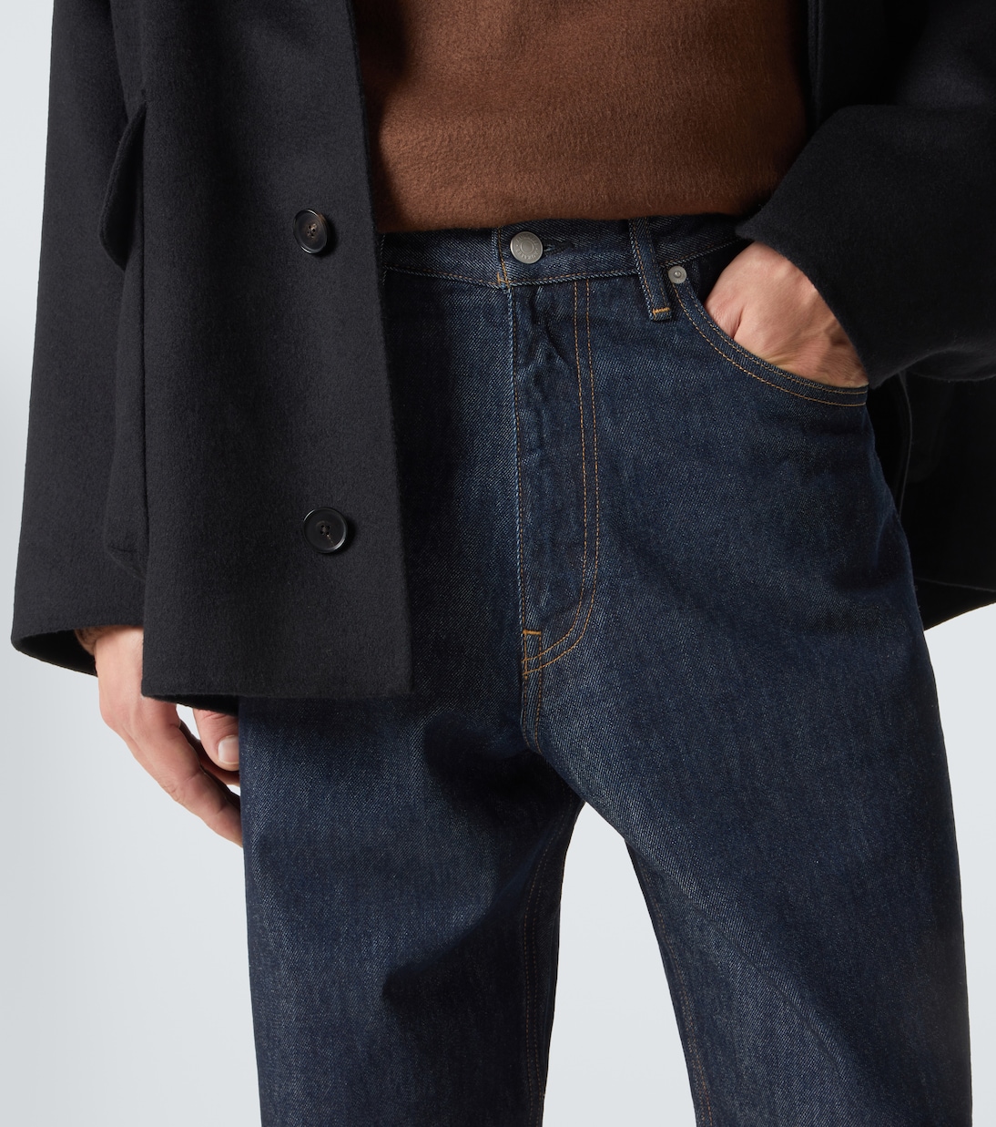 Hard Twist wide-leg jeans | Auralee