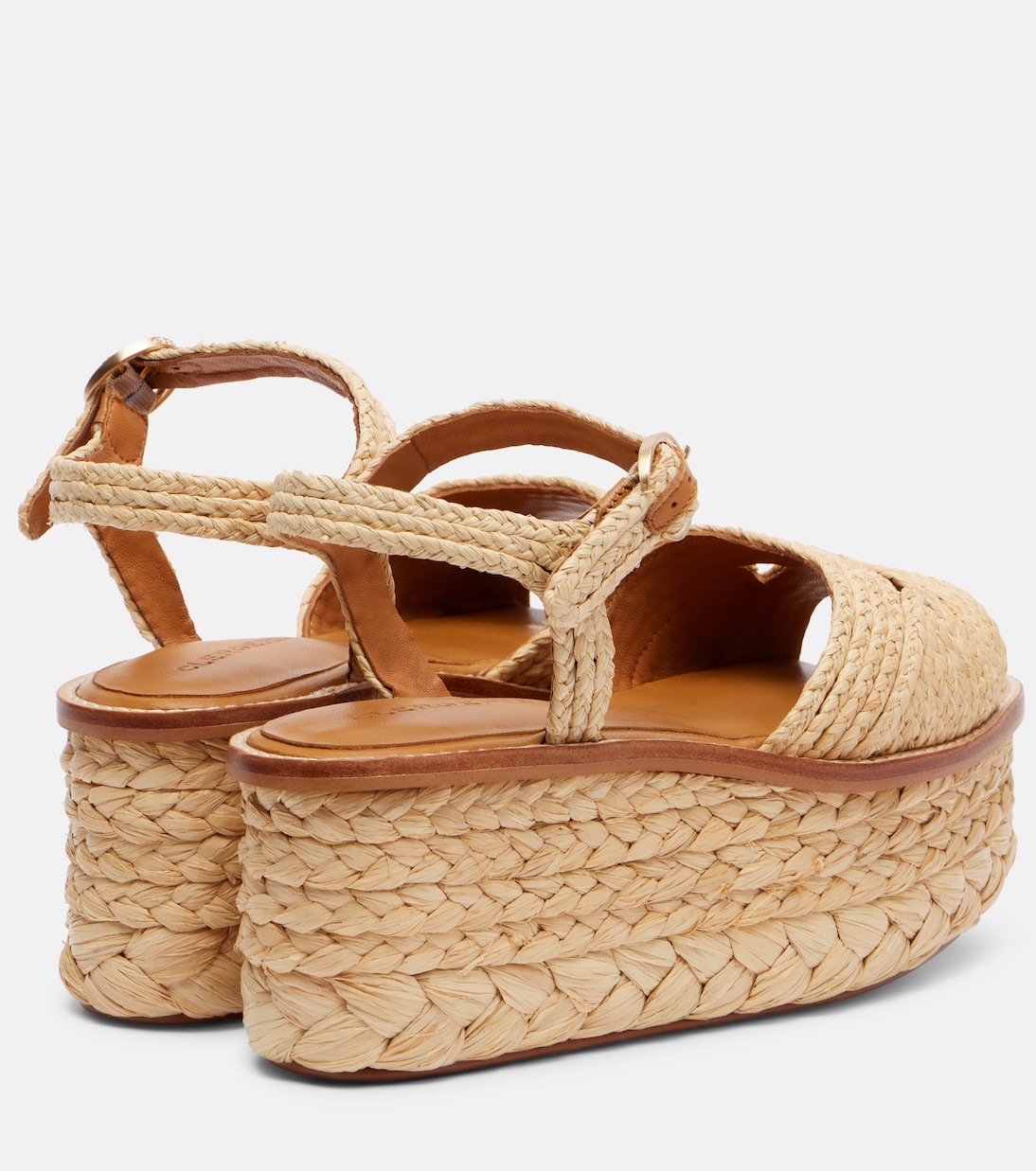 Sandales à plateforme Arty en raphia | Clergerie