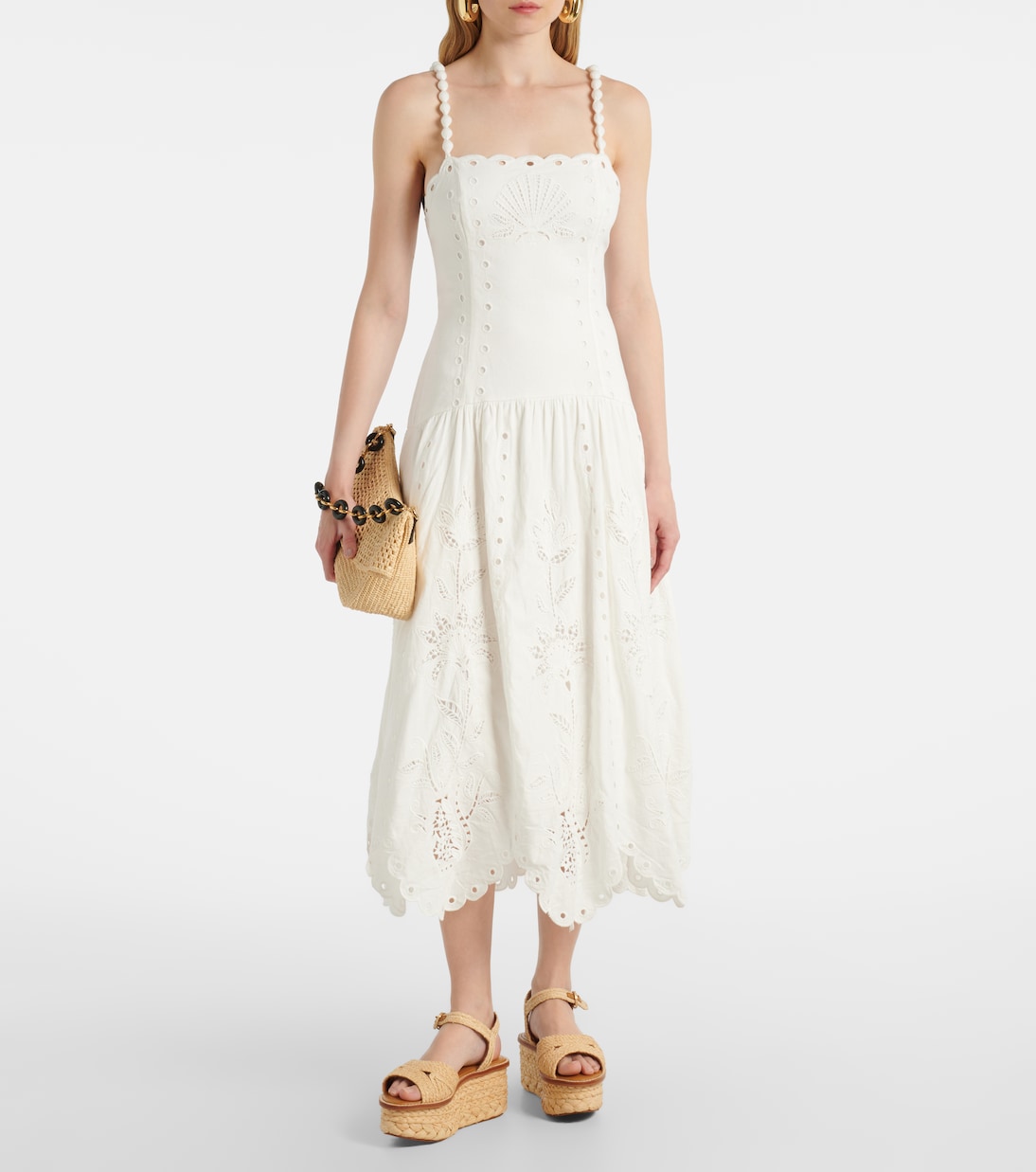 Sandales à plateforme Arty en raphia | Clergerie