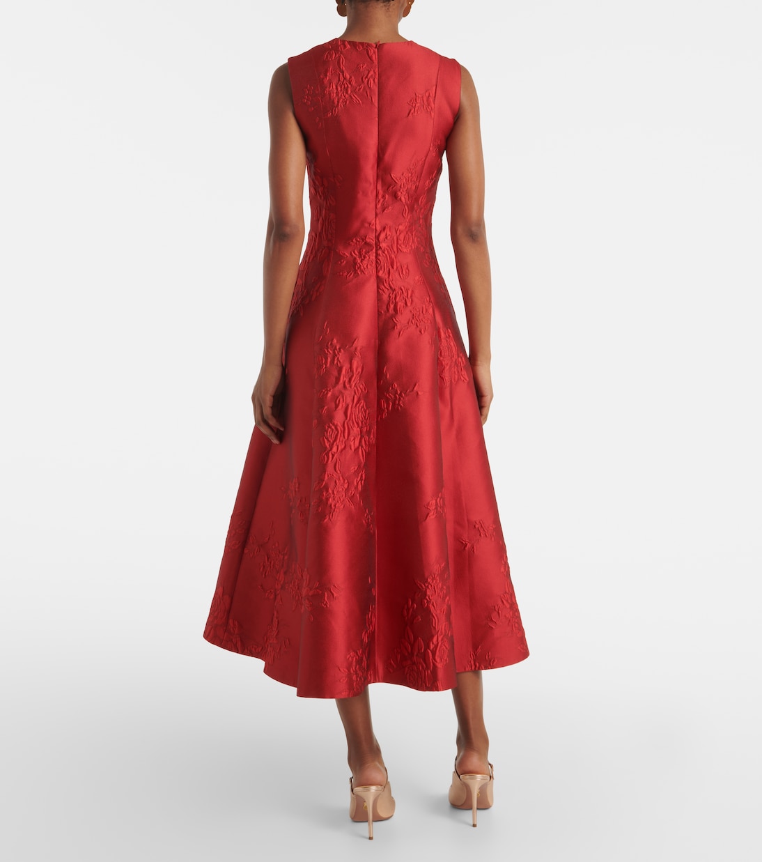 Abito midi Mara in jacquard | Emilia Wickstead