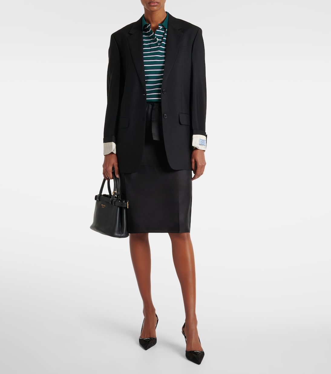 Blazer aus Mohair und Wolle | Prada