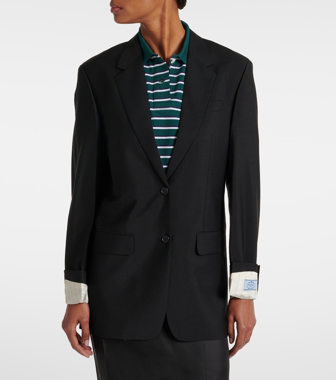 Blazer aus Mohair und Wolle | Prada