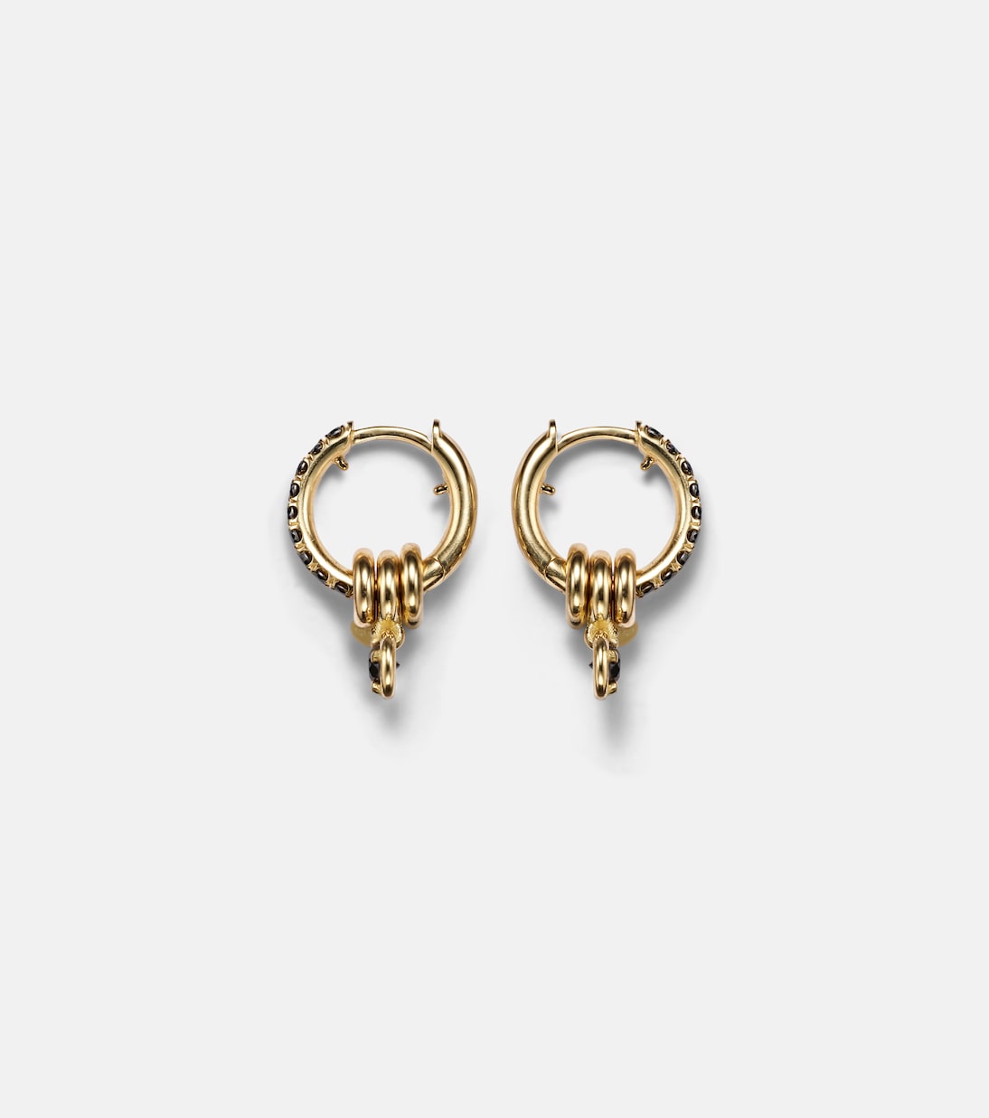 Pendientes de aro Zahra de oro de 18 ct con diamantes | Spinelli Kilcollin
