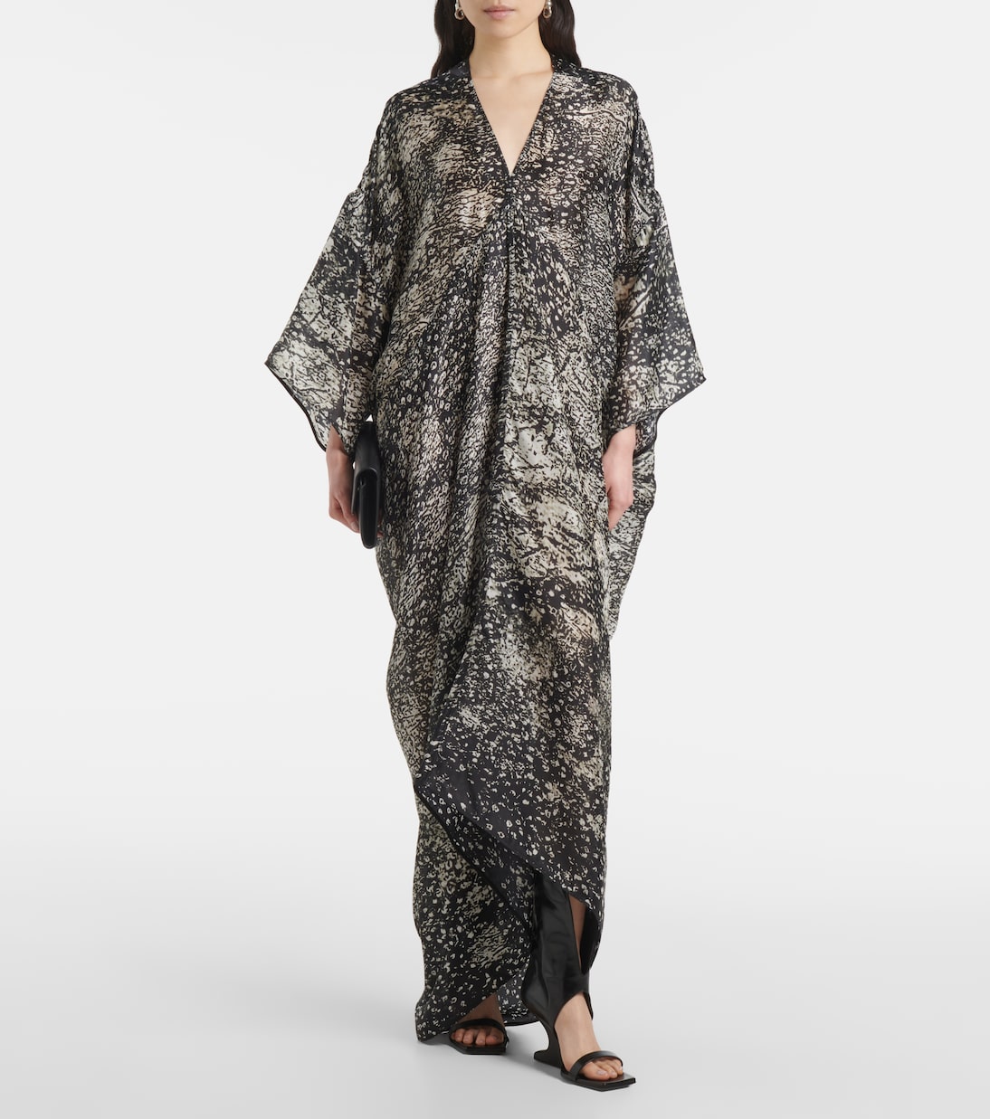 Abito lungo Tommykite in raso | Rick Owens