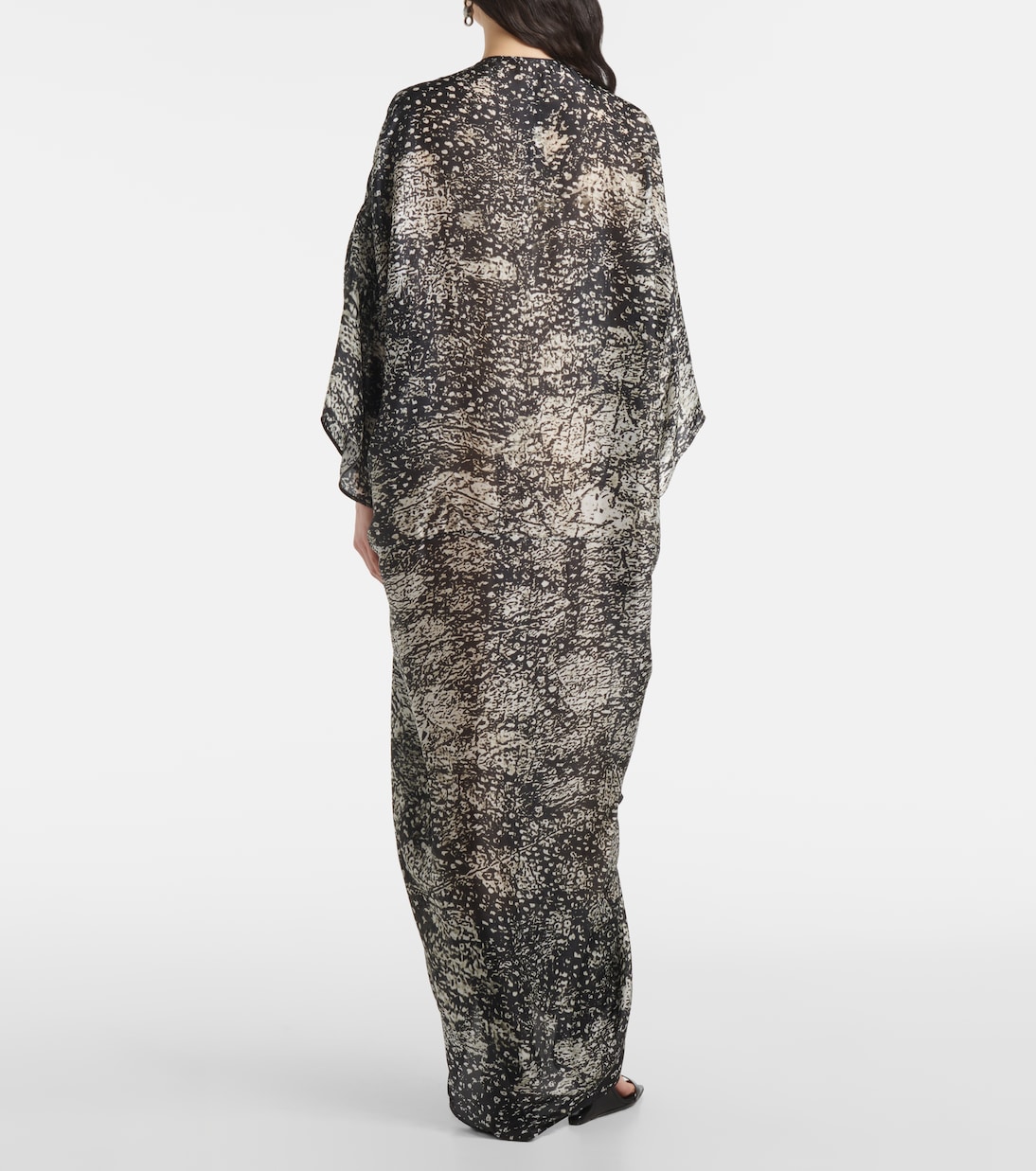 Abito lungo Tommykite in raso | Rick Owens