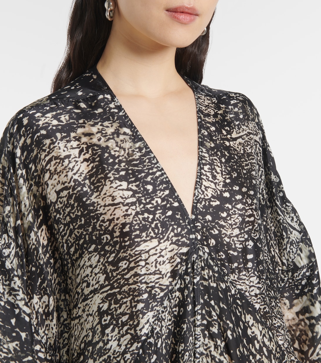 Abito lungo Tommykite in raso | Rick Owens