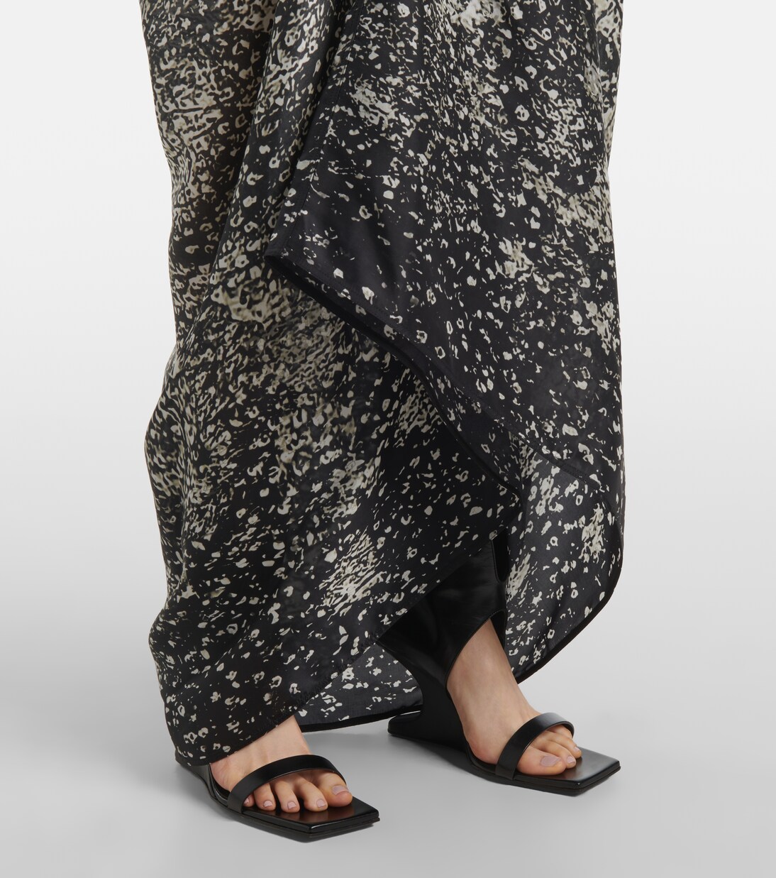 Abito lungo Tommykite in raso | Rick Owens