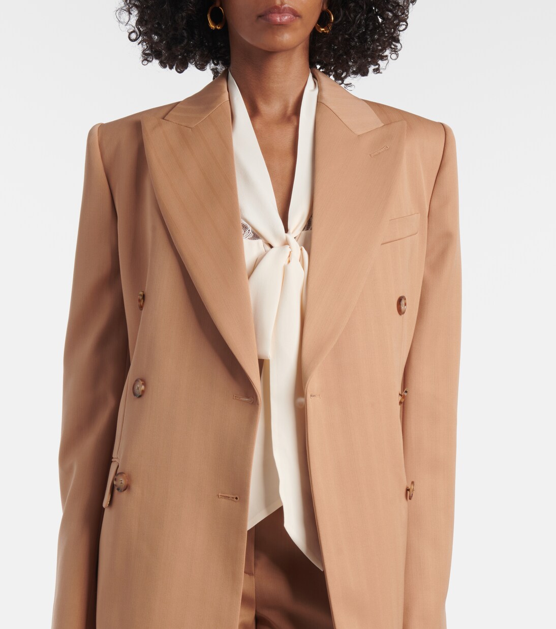 Blazer rayé en laine | Stella McCartney