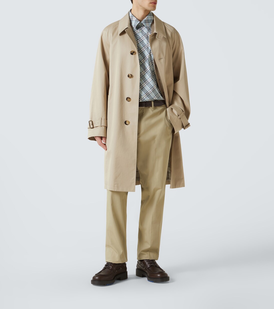 Cotton gabardine slim pants | Burberry