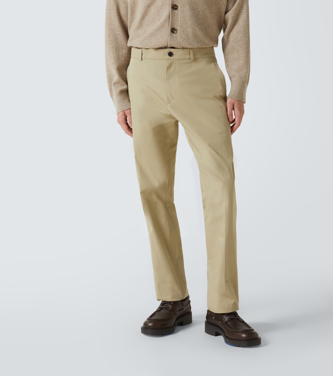 Cotton gabardine slim pants | Burberry