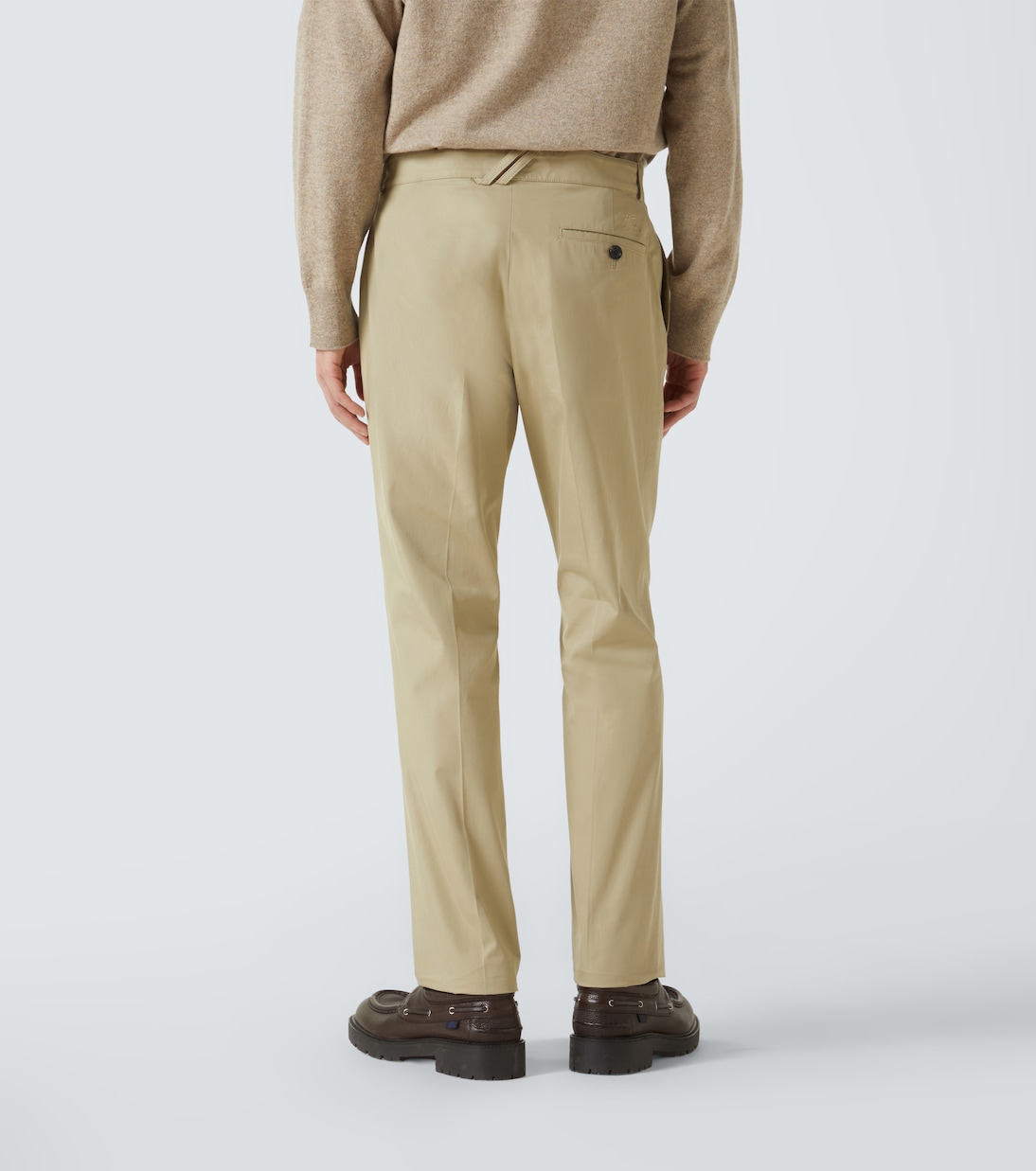Cotton gabardine slim pants | Burberry