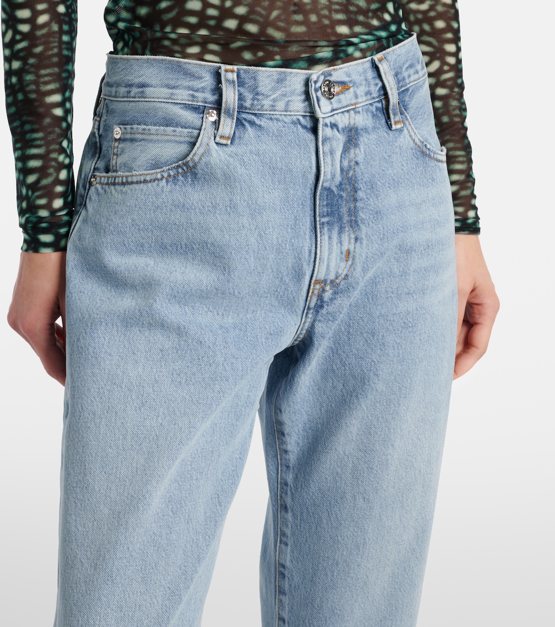 High-Rise Straight Jeans The Hang | Frame