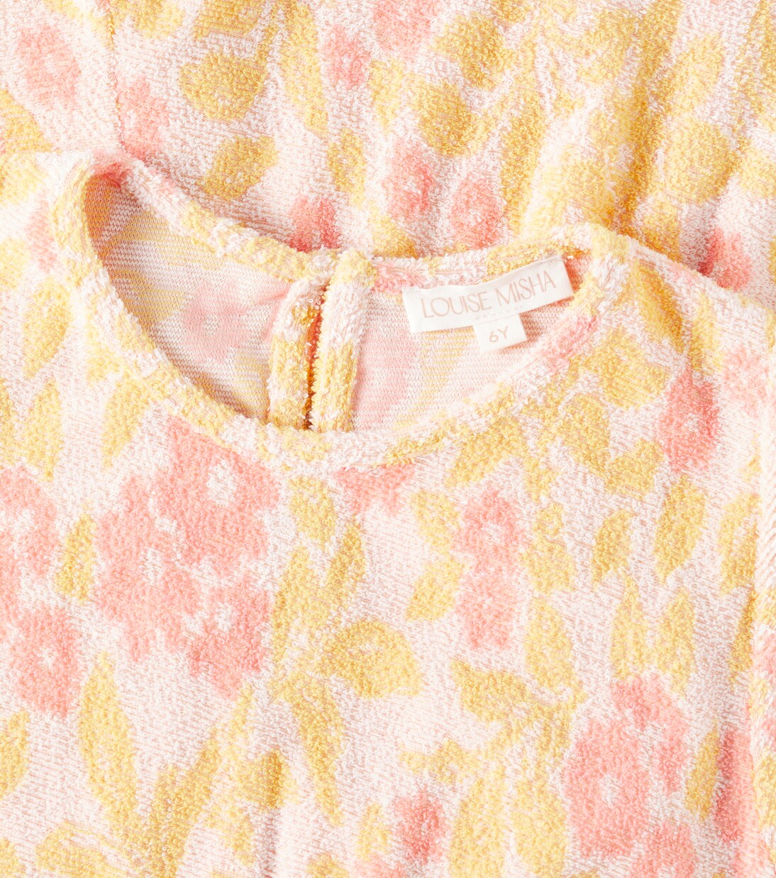 Chiara花卉棉质混纺毛巾布连身衣 | Louise Misha