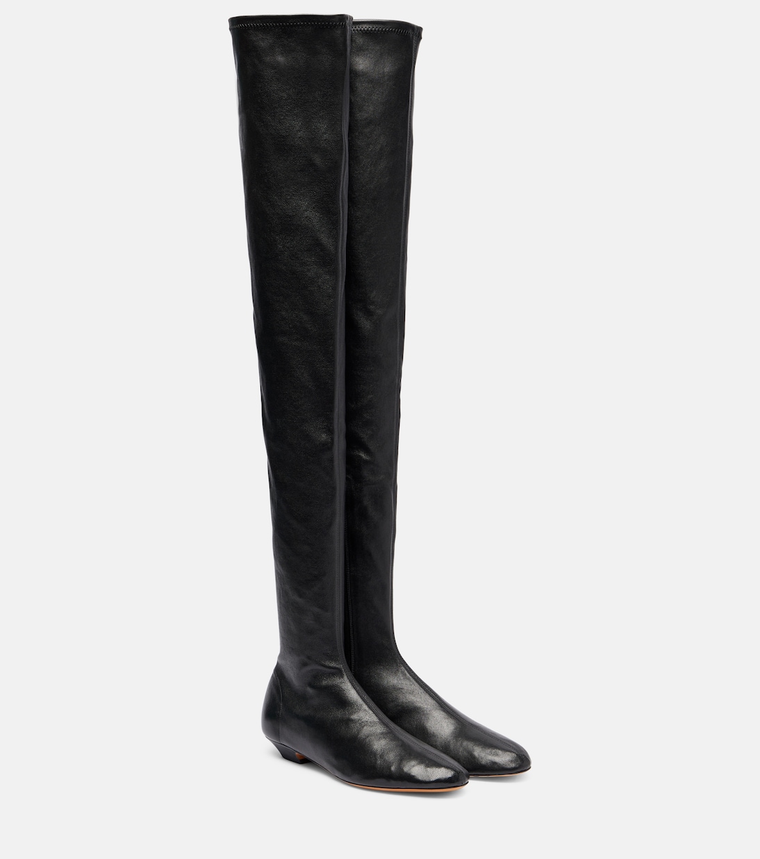 Apollo leather over-the-knee boots | Khaite