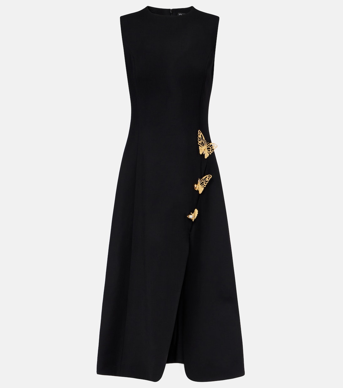 Embellished wool-blend cocktail dress | Oscar de la Renta