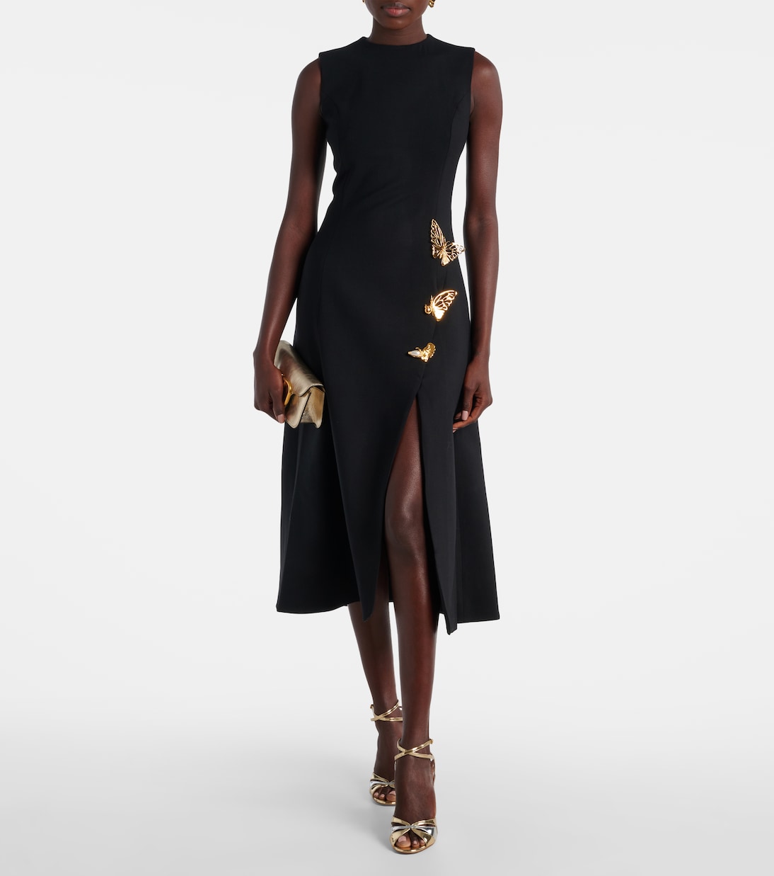 Embellished wool-blend cocktail dress | Oscar de la Renta