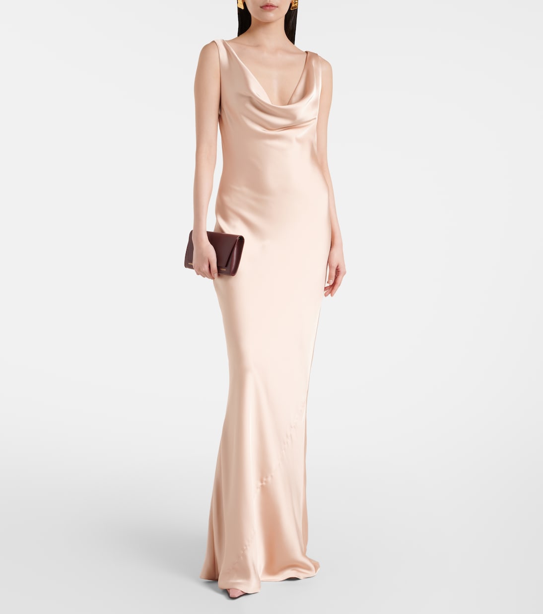 Robe longue en satin | Norma Kamali