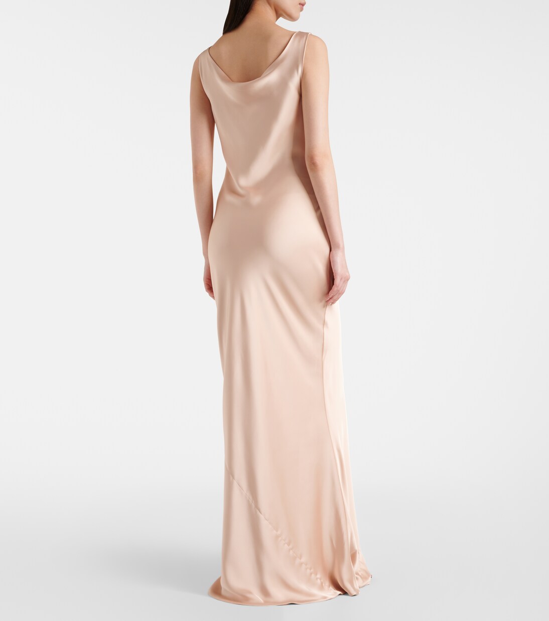 Robe longue en satin | Norma Kamali