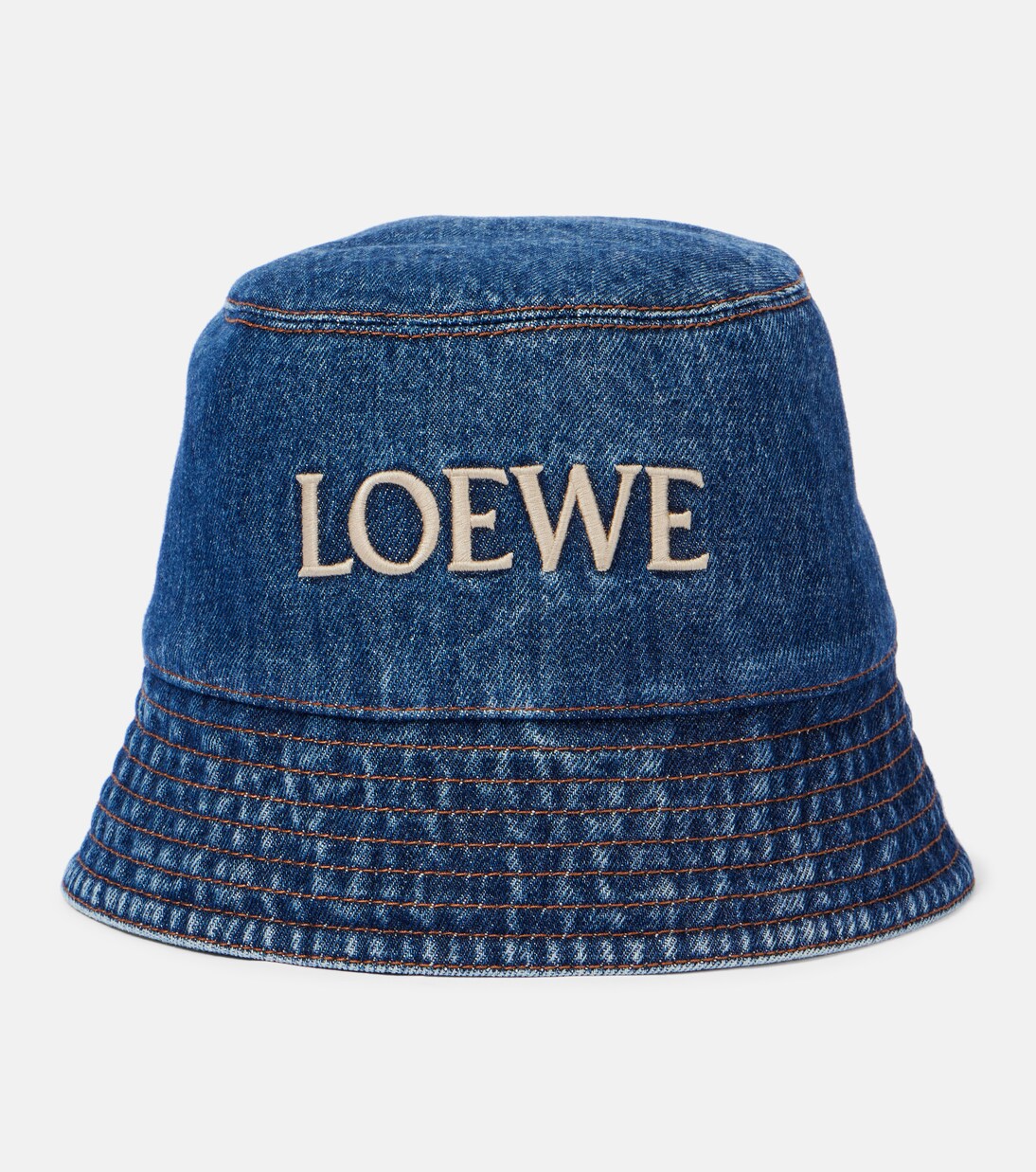 Paula's Ibiza logo denim bucket hat | Loewe
