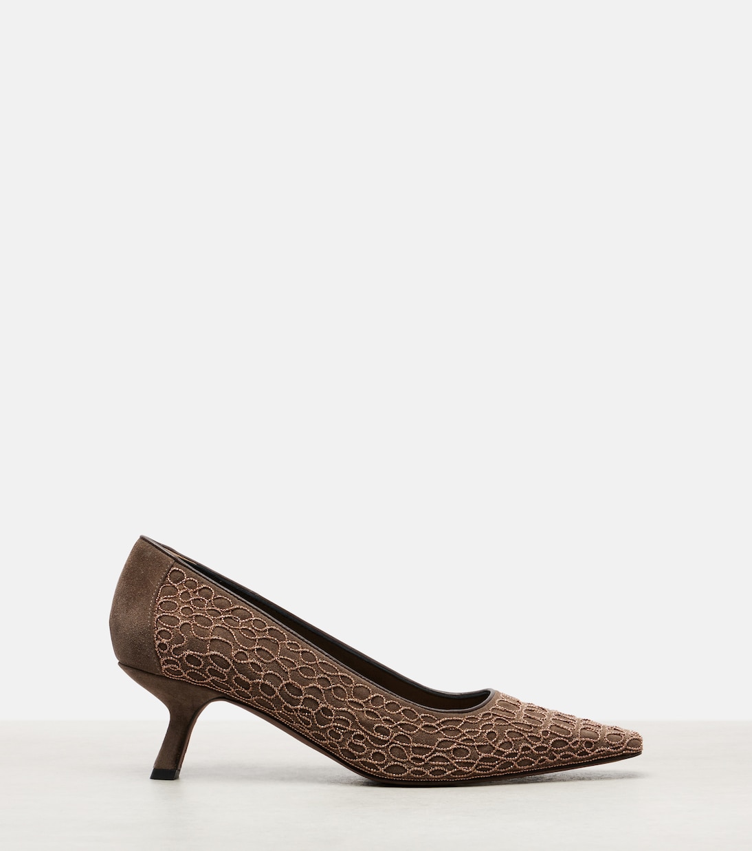 Embellished suede pumps | Brunello Cucinelli