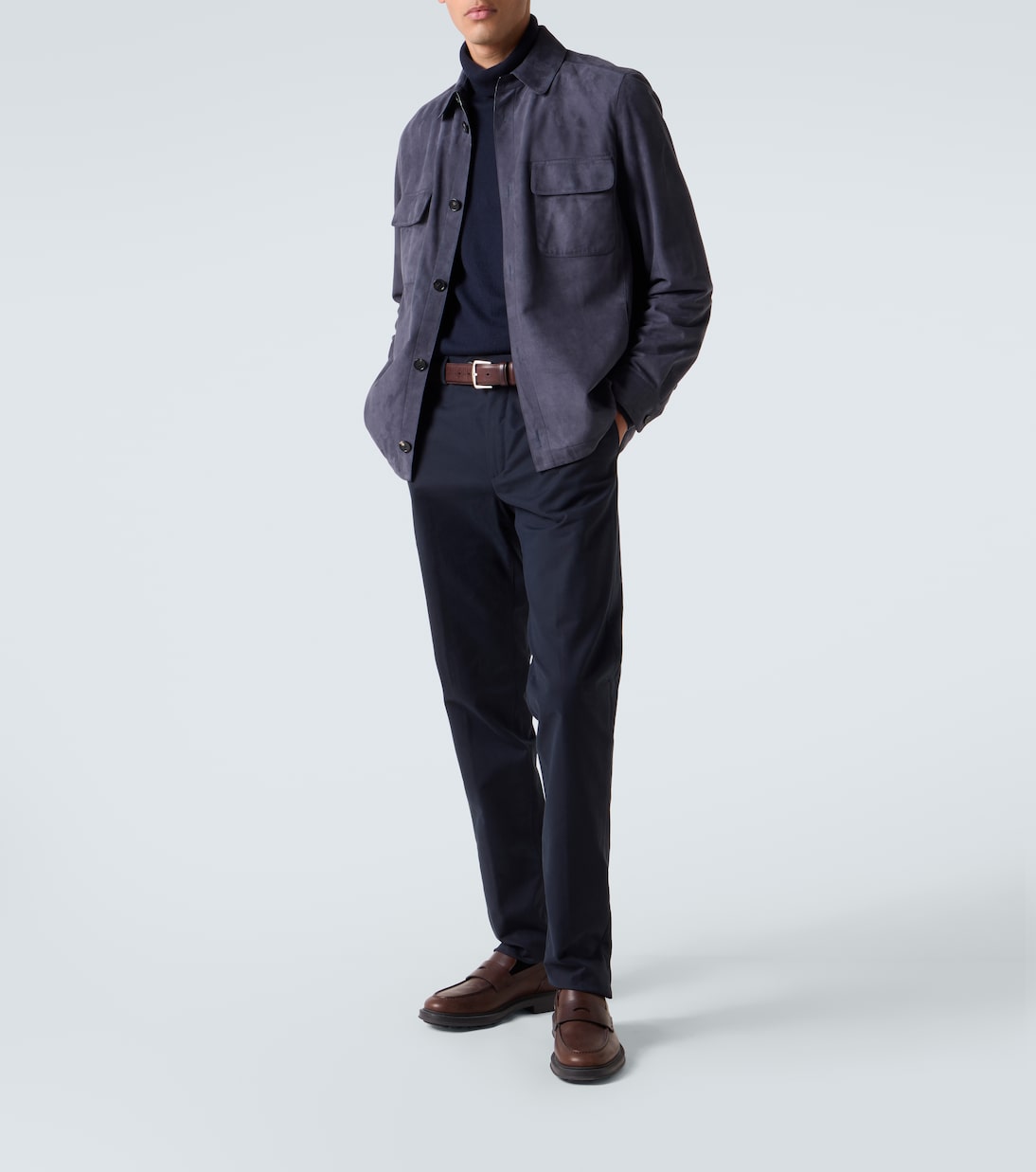 Suede overshirt | Loro Piana